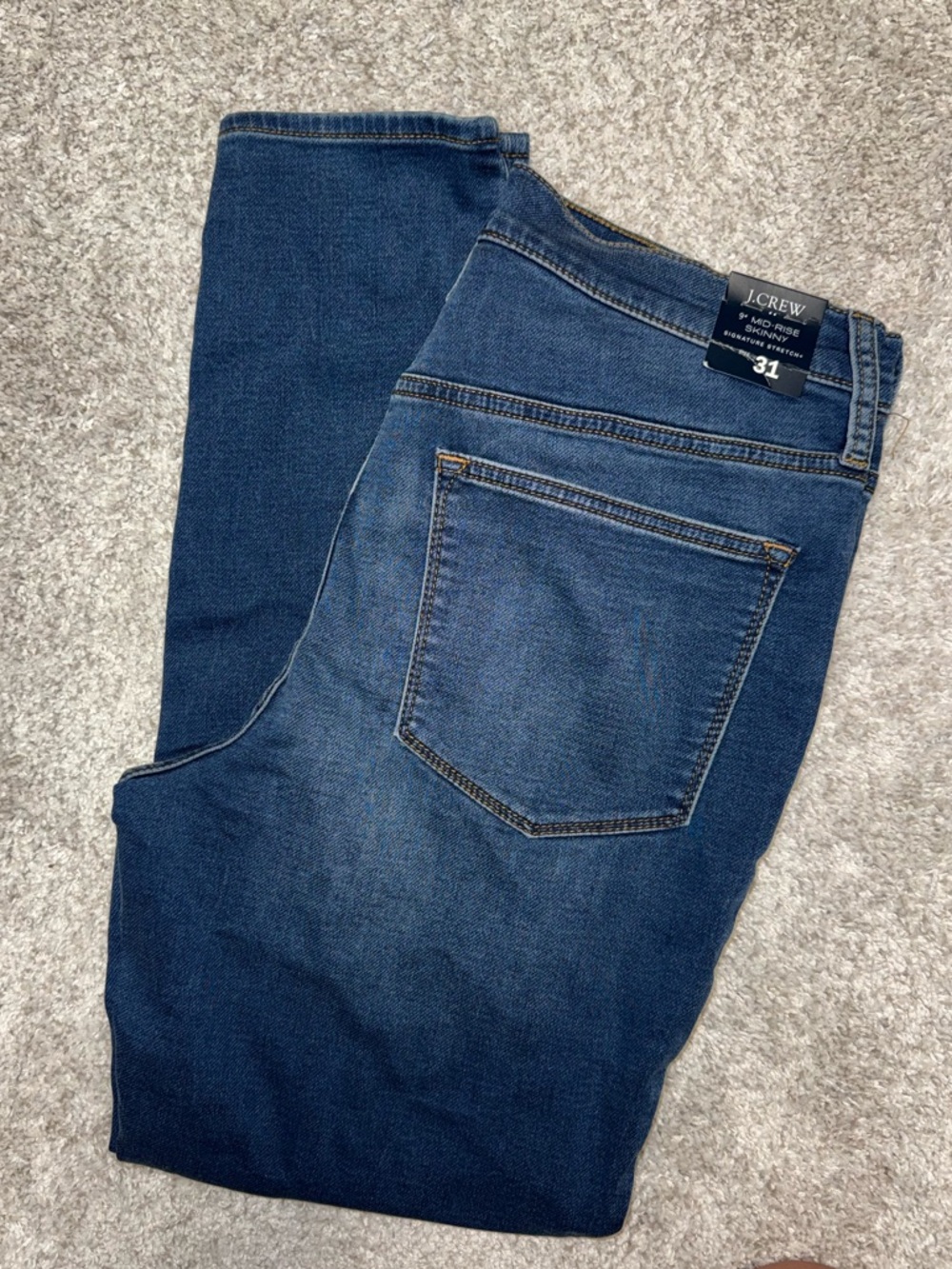 J. Crew Women's Skinny Jeans in Dark Blue Wash